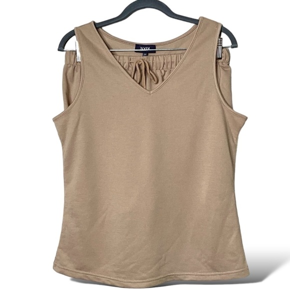 NYDJ Easy Care Poly French Terry Lounge Set Shorts and Tank Drawstring Waist S/M - Picture 4 of 16